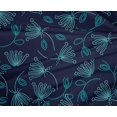 thumbnail image 4 of oneOone Tissu Polyester Lycra Feuilles & Floral Imprimé Artistique 1 Yard 56 Pouces de Large, 4 of 4