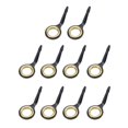 thumbnail image 4 of ziyahi 10x Stainless Steel Fishing Rod Guides Fishing Rod Tip Repair Kit Gold 10, 4 of 8