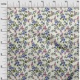 thumbnail image 3 of oneOone Velvet Medium Blue Fabric Floral Sewing Material Print Fabric By The Yard 58 Inch Wide, 3 of 4