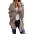 thumbnail image 1 of Cardigan Uni à Manches Longues pour Femmes, Manteau Blouse Haut Décontracté d'Automne, 1 of 6