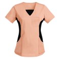 thumbnail image 1 of Haut de Sarrau à Double Col en V pour Femmes « Peaches Collection », 1 of 3