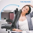 thumbnail image 4 of BestOffice Gaming Chair Office High-Back PU Leather Reclining Computer Executive, Lumbar Support Adjustable Arms Rolling for Women, Men, Grey, 4 of 6
