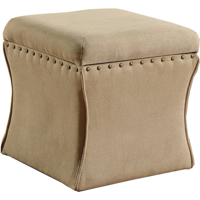 HomePop Square Upholstered Storage Ottoman with Removable Top, Suzani