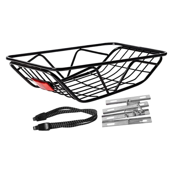 Siruishop Bike Back Basket Bike Cargo Rack Convenient Heavy Duty Removable Dogs Carrier for Hiking Dogs Carrying Groceries Pets Camping wavy