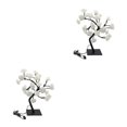 thumbnail image 2 of Maytalsory Color Changing Lighted Rose Lamp Remote Control Energy Saving Artificial Bonsai Tree Lights Gift For Any Occasion white black rod 2Set, 2 of 6
