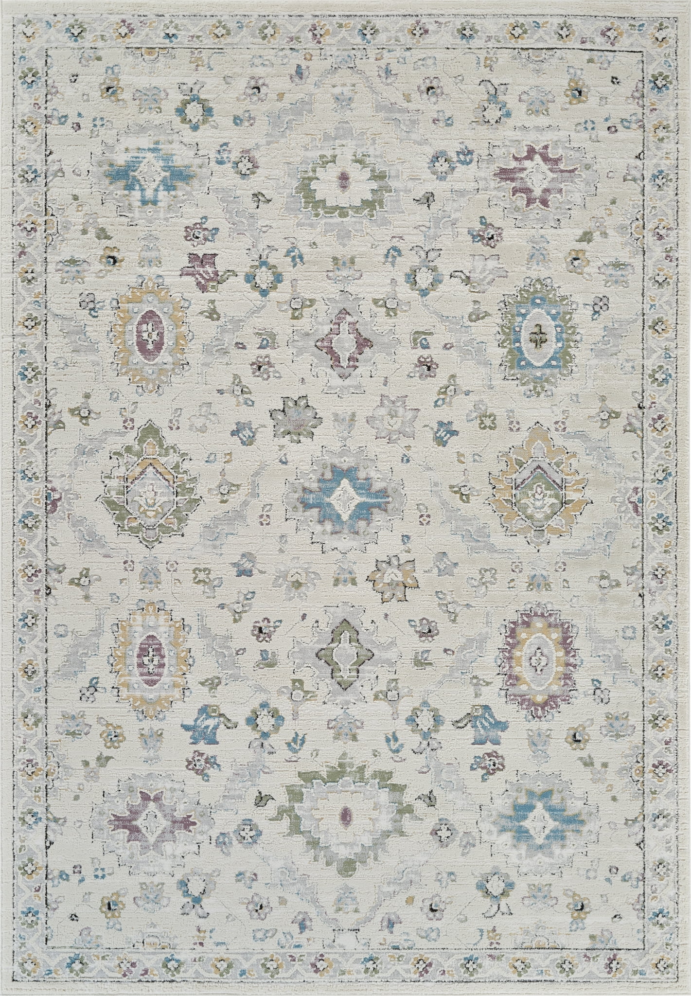 Tapis d'interieur classique Rug Branch Nomad, beige creme, boheme - Salon, chambre