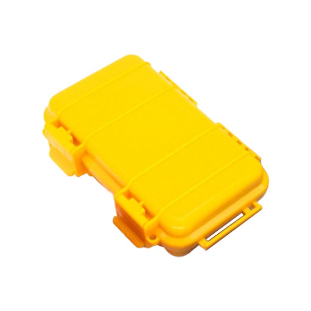 jinwen Shockproof Waterproof Box, Airtight Case Enclosure Airtight Portable Outdoor Dry Yellow L