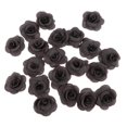 thumbnail image 1 of pitrice 20 Pieces Silk Rose Flower Head Bud DIY Craft Wedding Decor Gray, 1 of 9