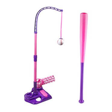 Lipstore Machine de Lancer de Baseball pour Enfants Activités Lanceur de Baseball Lanceur de Baseball pour Rose
