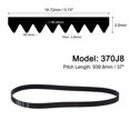 thumbnail image 2 of Unique Bargains 370J8 PJ V-Ribbed Belt 8 Ribs, 37' Length x 0.74' Width, EPDM Industrial Transmission Serpentine Belt, 2 Packs, 2 of 5