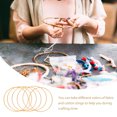 thumbnail image 4 of MasteelfCA 6Pcs Macrame Hoops Ring Dream Catcher Metal Rings DIY Craft Accessories, 4 of 8