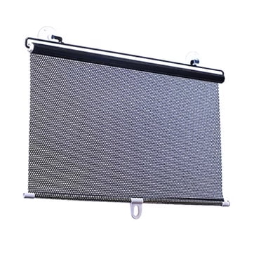 No Drilling Blackout Roller Shade, Retractable Sunshade Roller Blind with Suction Cup, Blackout Curtains, for Car/Office Windows,50x125cm Lefou