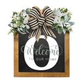 thumbnail image 1 of Last Name Front Door Wreath Front Door Porch Decoration for for Home Blessings Spring Parties, 1 of 2