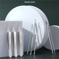 thumbnail image 2 of Ensemble de 8 Pcs de Pinces en Acier Inoxydable pour Éliminer les Points Noirs et les Boutons avec Conception Précise, 2 of 8