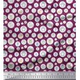 thumbnail image 1 of Soimoi Poly Georgette Fabric Star & Cute Animals Kids Print Fabric by Yard 52 Inch Wide, 1 of 3