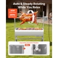 thumbnail image 2 of VEVOR Rotisserie Grill, 38W BBQ Outdoor Pig & Lamb Spit Roaster, Charcoal Spit Roaster with 132 LBS Capacity, Wheels & 7-Level Height, Electric Rotisserie Grill Kit, 2 of 9