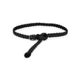 thumbnail image 1 of Unique Bargains Adjustable Thin Braided Waistband Rope Faux Leather Belt for Women, 1 of 5
