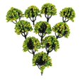 thumbnail image 2 of lionlar Arbres Modèles à l'Échelle 1:150 Jaune Vert, 2 of 9