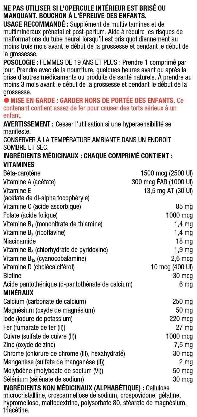 Equate Multivitamine Prénatale