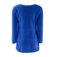 thumbnail image 4 of Yuyuzo Chandails pour Femmes Hauts en Molleton Duveteux Hauts à Manches Longues Chandails à Col Rond Hauts à Enfiler Blouses Basiques Grande Taille, 4 of 5