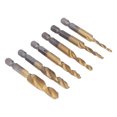 thumbnail image 3 of 6Pcs Threaded Drill Taps HHS Fine Thread Wear Resistance Screw Drill Tap for Drilling Tapping, 3 of 14