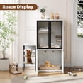 thumbnail image 1 of Royalbelle White Double Cat House, Litter Box Enclosure for 2 Cats with Storage, 1 of 9