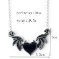 thumbnail image 2 of YOPTOP Skull Gothic Butterfly Pendant Necklace Rock Emo Goth Silver Color Chain Necklace,xl1, 2 of 6