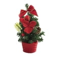 thumbnail image 2 of Pvc Christmas Tree Mini Christmas Tree Desktop Ornament PVC 20x10cm Multicolor Holiday Decoration for Home,Red 1Pcs JASKFLY, 2 of 6