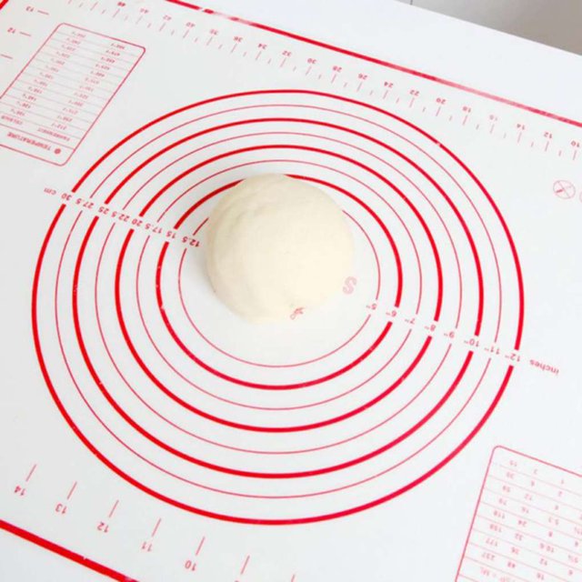 Vonky Nonstick Food Grade Slicone Knead Kitchen baking accessory Kitchen baking accessory Dough Rolling Mat Dual Scales Measurement Baking Pad Kitchen Accessory
