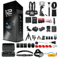 thumbnail image 1 of GoPro HERO12 - Waterproof Action Camera + 64GB Card and 50 Piece Accessory Kit, 1 of 9