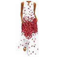 thumbnail image 1 of Robes d'Été pour Femmes 2022 Mode Femme Été Décontractée Imprimé Col en V Aguichant Sans Manches Robes Longues, 1 of 3