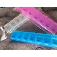 thumbnail image 4 of Weekly Waterproof Pill Organizer Portable Travel Prescription Medication Pill Case Storage Organizer Container for Pills Tablets Vitamins Capsules (Random Color), 4 of 6