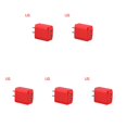 thumbnail image 1 of ZLight US Plug Phone Charger Wall Outlet Charging Adapter Replacement Head Watermelon Red 5Set, 1 of 6