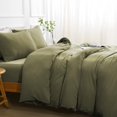 thumbnail image 2 of Duvet Cover Queen -Piece Prewashed Ultra Soft Queen Bedding Set - Features Zipper Closure and Corner Ties Includes Duvet Cover x Pillowcases No Comforter, 2 of 7
