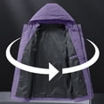 thumbnail image 3 of Veste de Travail Imperméable à Capuche à Manches Longues pour Homme avec Multiples Poches pour Activités de Plein Air, 3 of 8