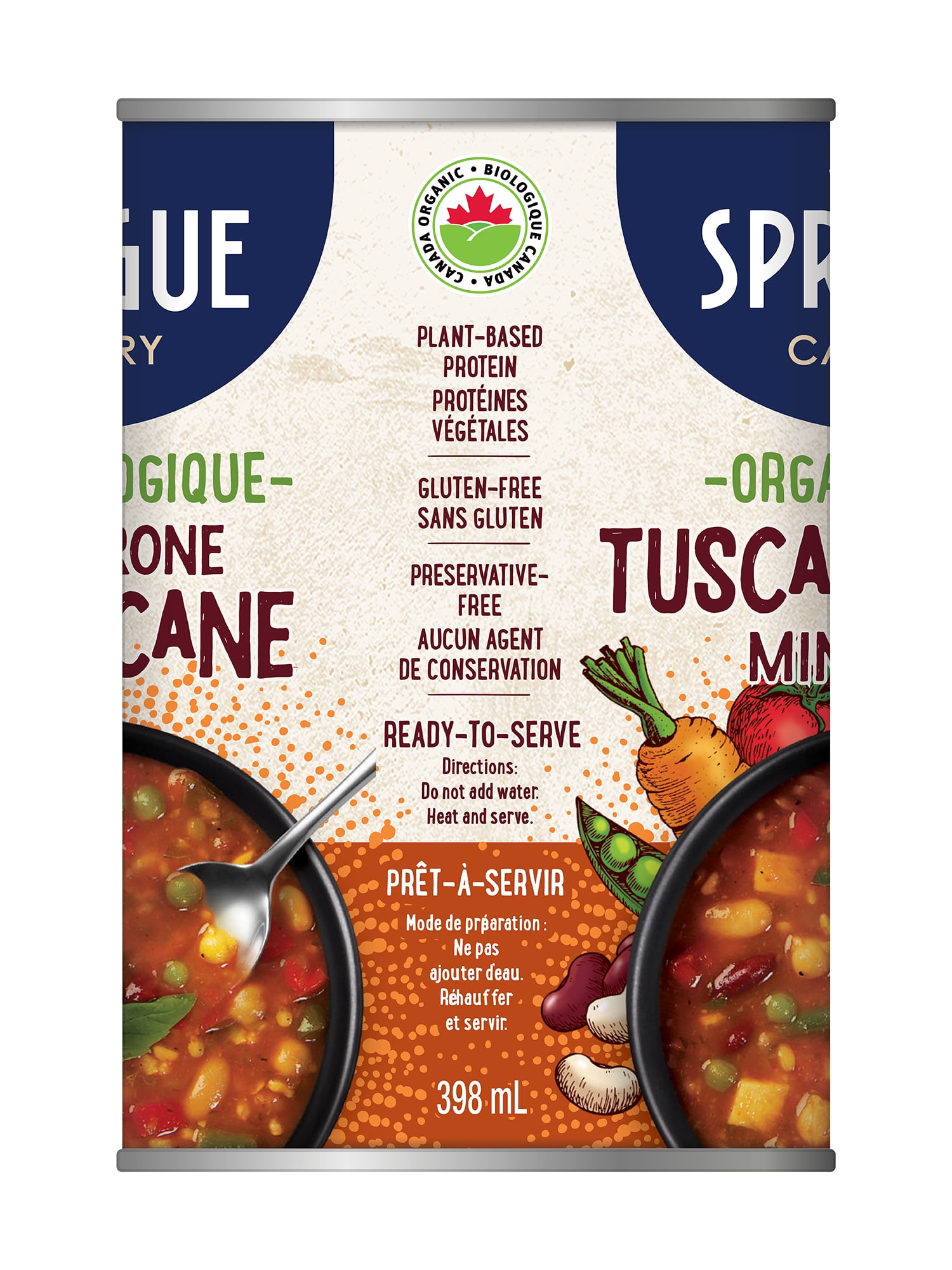 Sprague Organic Tuscany-Style Minestrone Soup