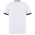 thumbnail image 5 of HXWCHs T-Shirt Uni pour Femme à Col Montant T-Shirt Classique à Col Rond pour Femme avec Garniture Contrastante Stylée pour un Confort Décontracté S Blanc, 5 of 5