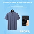 thumbnail image 5 of Sun Protection Shirts for Men Upf 50+ Long Sleeve Hooded Polo Shirts Polyester Quick Dry, 5 of 5