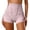 Pink, variant on Gpoecd Womens Boxer Briefs Lace Mid Rise Control Lifting No Ride Up Seamless Breathable Plus Size Panties Beige,XXL