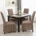 thumbnail image 4 of Dining Room Chairs,Living Room Chair Four Season Universal All Inclusive Elastic Fabric Dining Chair Cover Dining Room and Study Dirty Proof Chair Cover Living Room Chairs, 4 of 6