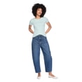 thumbnail image 2 of George Women's Rib Crew-Neck T-Shirt, 2 of 6