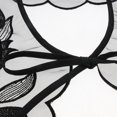 thumbnail image 4 of Esquirla Chiffon Floral Fake Collar Detachable - Black 02, as described, 4 of 8
