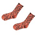 thumbnail image 2 of Bas à Imprimé Léopard pour Femmes, Personnalité Automne Hiver, Coton, Longues Chaussettes à la Cheville, 2 of 5