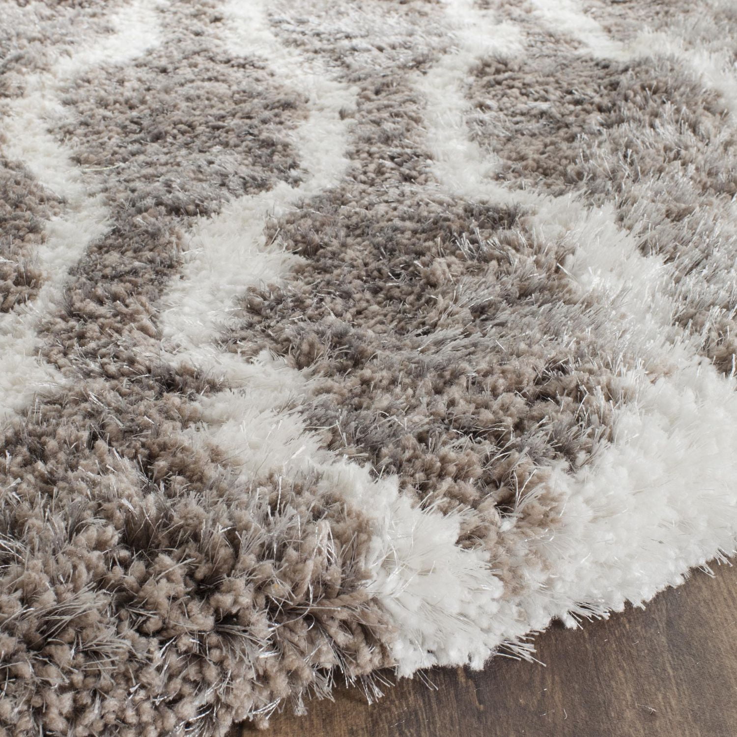 Safavieh Barcelona Melinda Tapis Peluche Shag Géométrique