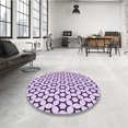 thumbnail image 4 of Ahgly Company Machine Washable Indoor Square Transitional Bright Grape Purple Area Rugs, 8' Square, 4 of 7