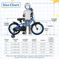 thumbnail image 4 of Costway 16 Inch Kids Bike with Training Wheels Dual Brakes Adjustable Seat Handlebar Height, 4 of 11