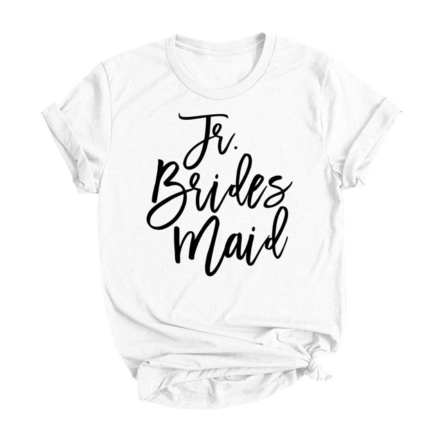 T-shirt de Fête de Célibataire pour Mariée T-Shirt Imprimé de Fête de Mariage