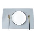 thumbnail image 2 of YAOMOBB Faux Leather Placemats Faux Leather Placemats Heat Resistant Non Slip Stain Proof Reusable Rectangular Table Mats for Home Kitchen, 2 of 7