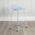 thumbnail image 1 of Escape Contract Grade Plastic & Metal Modern Sled Base Counter Stool (Set of 2), 1 of 3