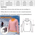 thumbnail image 4 of Kcodviy Femmes Col Rond en Molleton Décontracté Manches Longues Hauts pour Femmes Doublé Thermique Thermique Ajusté Hauts Thermiques pour Femmes Temps Froid Hauts Manches Longues Chandails Thermiques Hauts d'Hiver, 4 of 8
